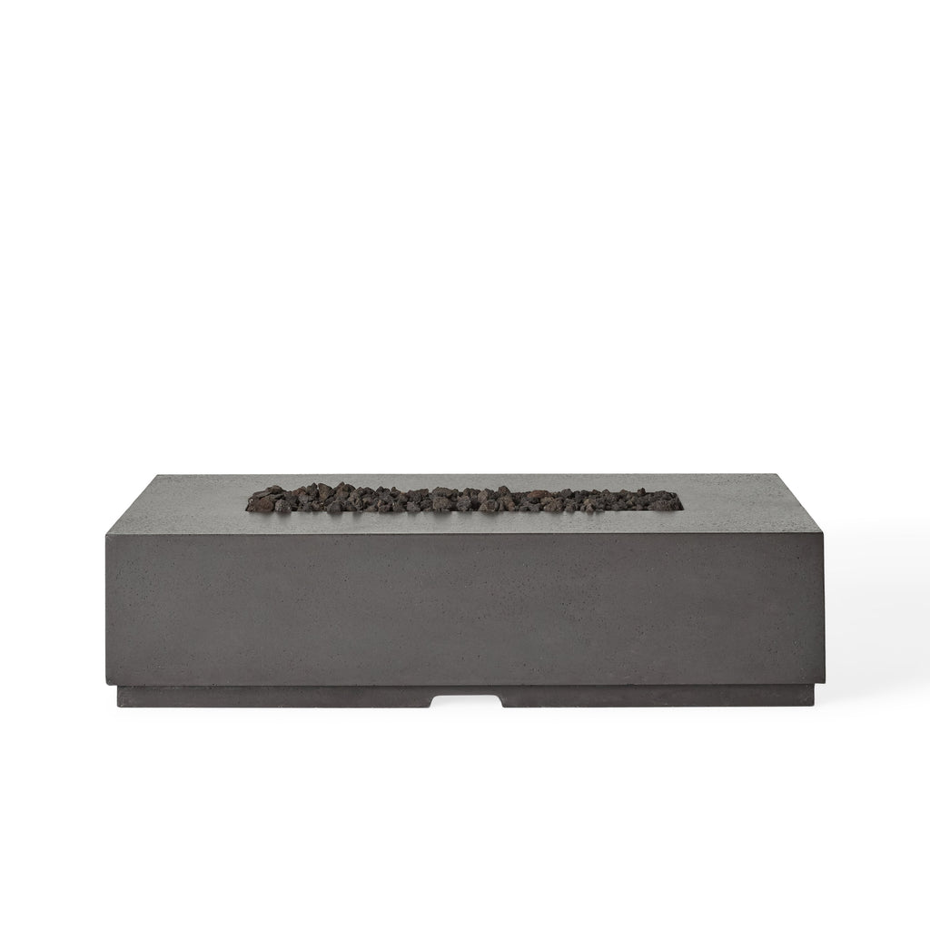 Legend 60" Rectangular Fire Table in Black Lava (Natural Gas)