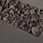 Legend 60" Rectangular Fire Table in Black Lava (Natural Gas)