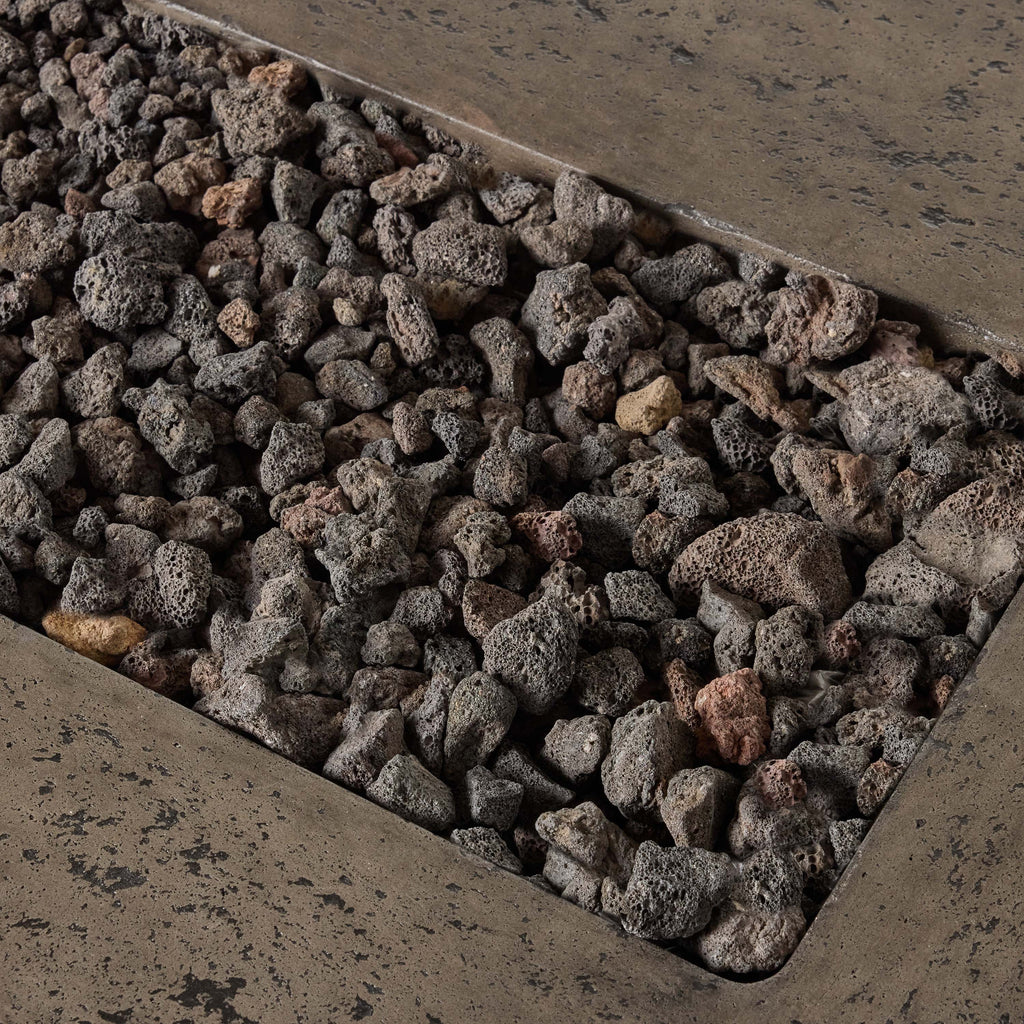 Legend 60" Rectangular Fire Table in Dark Basalt (Propane)