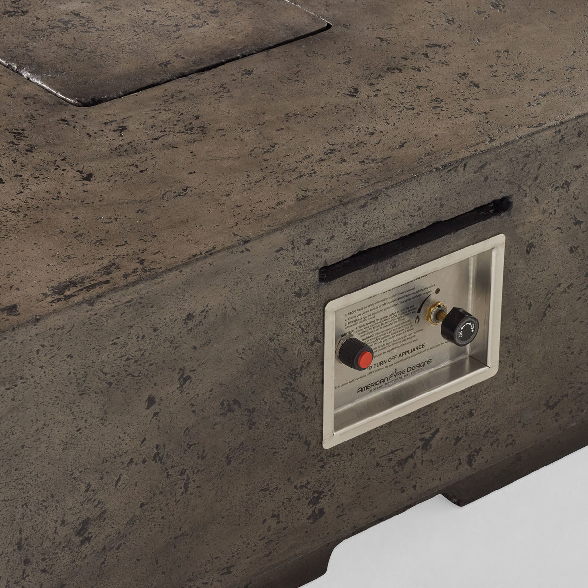Legend 60" Rectangular Fire Table in Dark Basalt (Propane)