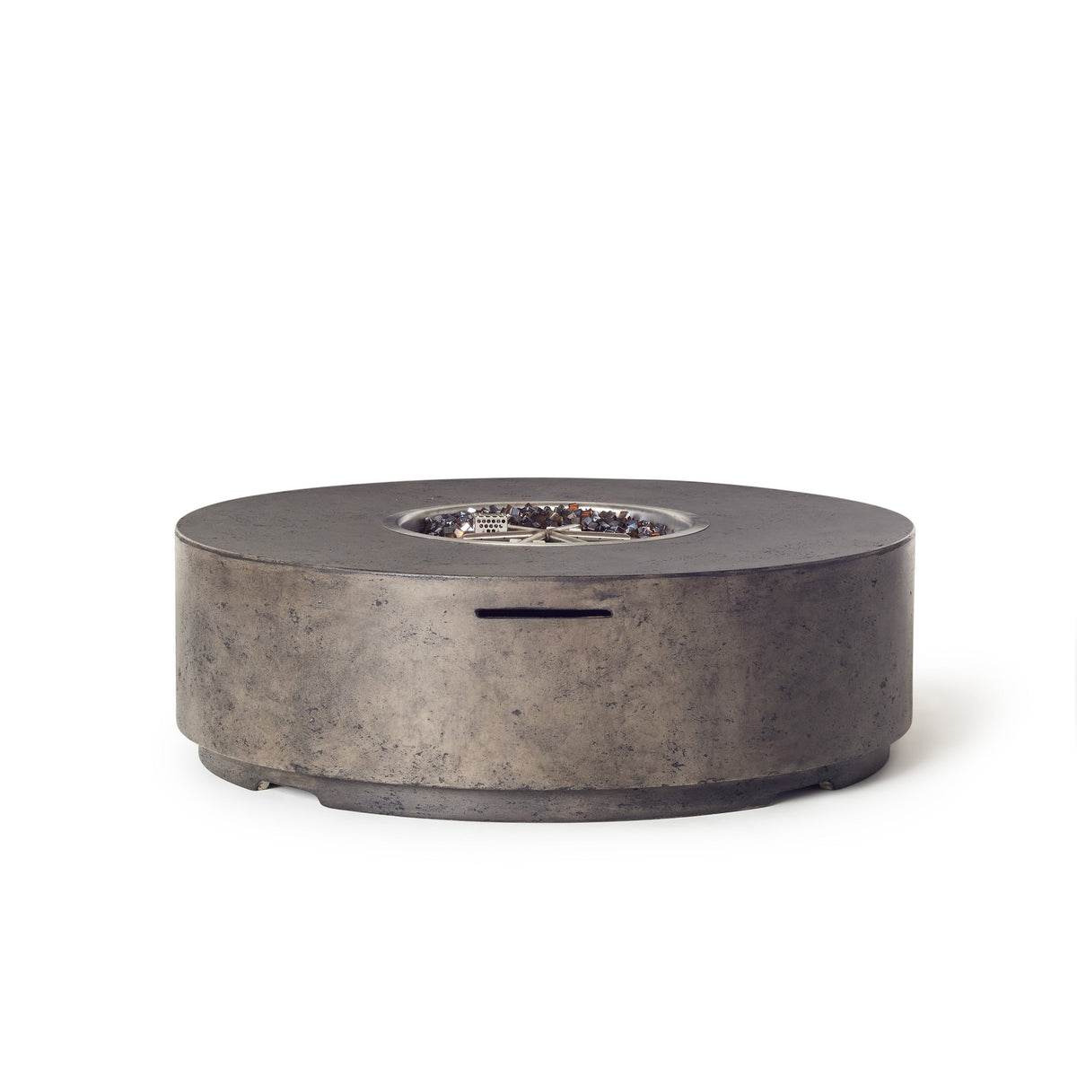 Legend Round Fire Table in Dark Basalt (Natural Gas)