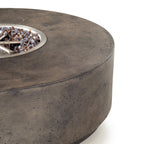 Legend Round Fire Table in Dark Basalt (Natural Gas)