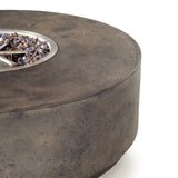 Legend Round Fire Table in Dark Basalt (Natural Gas)