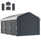 Carport Sidewall Panels Set of 4 for 12' x 20' Carports, Dark Gray
