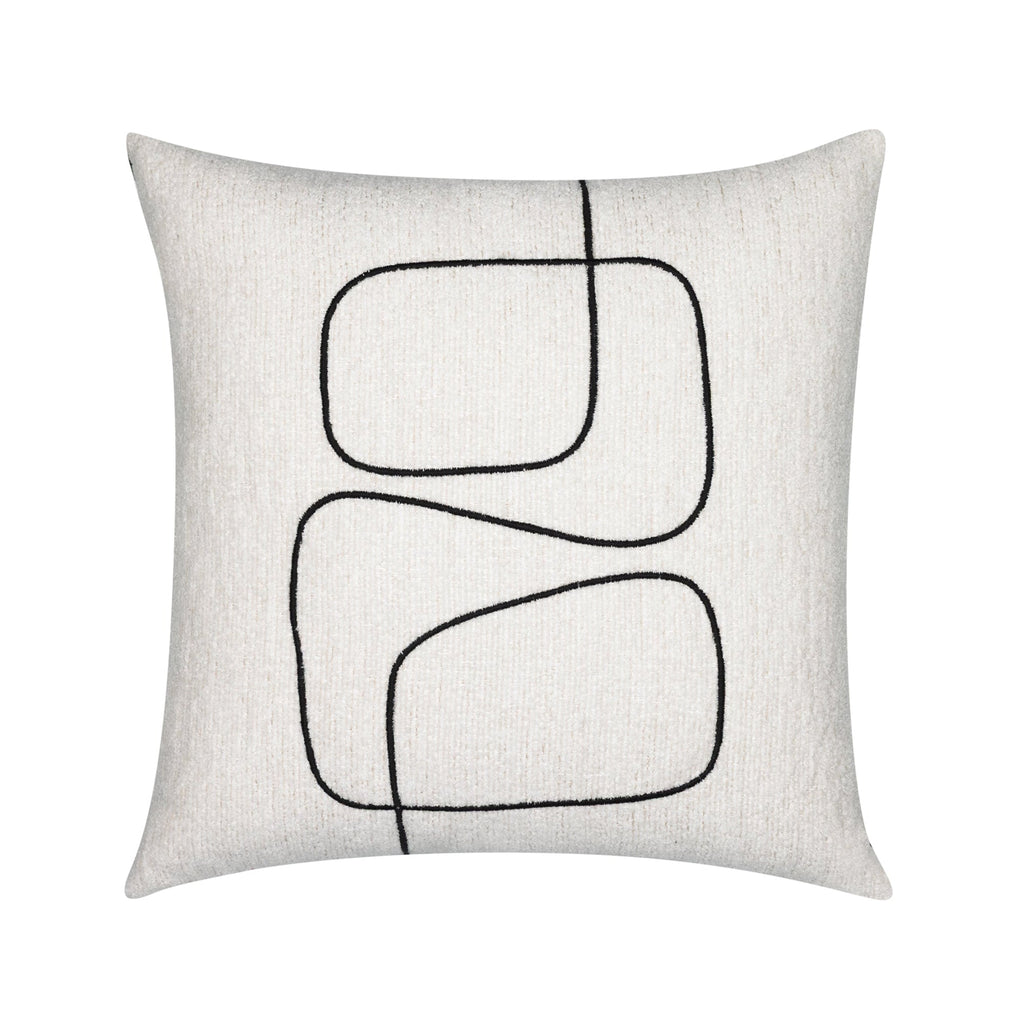 Linear Luxe Ebony Pillow