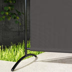 5.9FT Outdoor Privacy Screen with UPF30+ Protection, Freestanding, Dark Gray