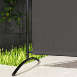 5.9FT Outdoor Privacy Screen with UPF30+ Protection, Freestanding, Dark Gray