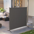 5.9FT Outdoor Privacy Screen with UPF30+ Protection, Freestanding, Dark Gray