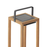 Lux Teak Floor Lamp in Charcoal