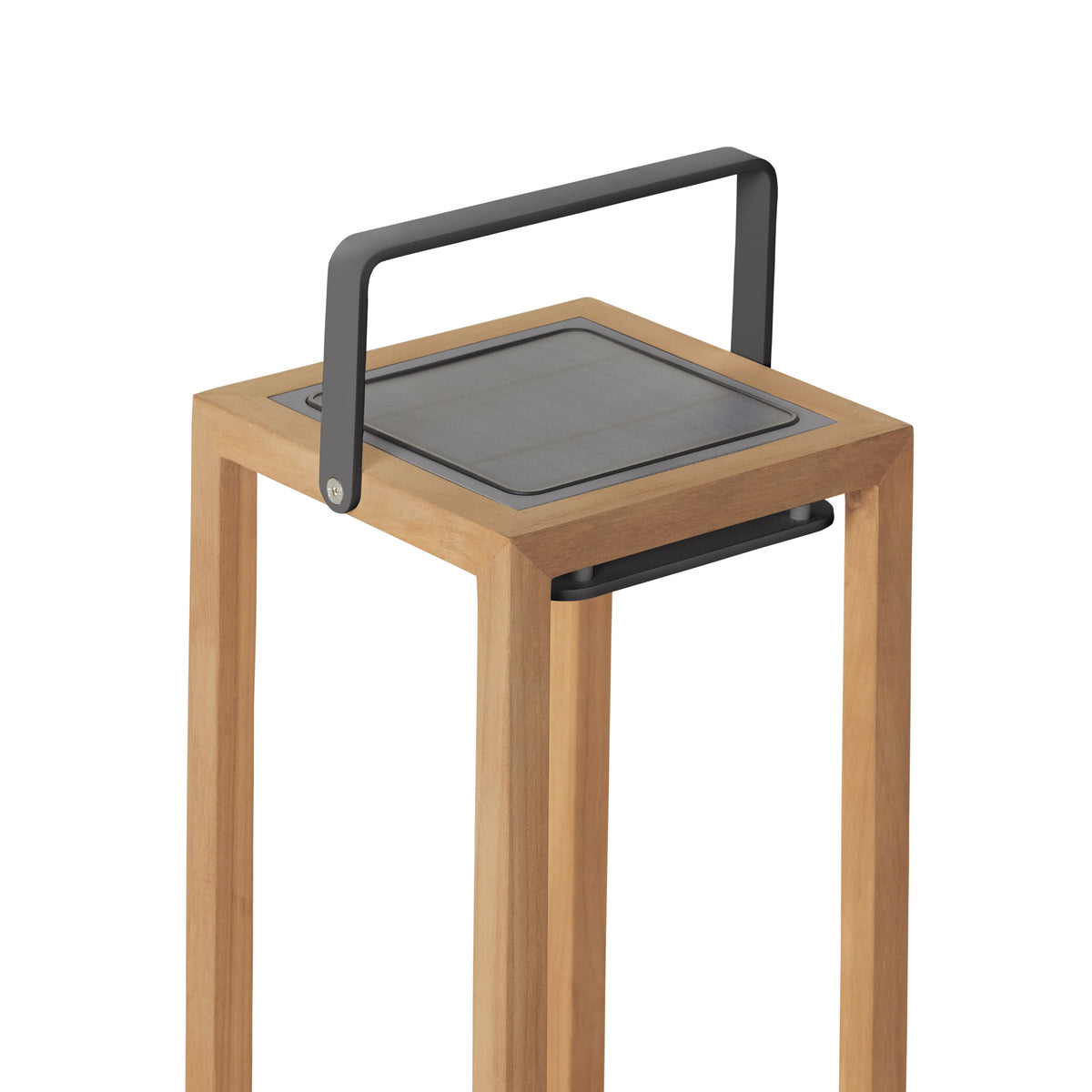 Lux Teak Floor Lamp in Charcoal