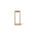 Lux Teak Floor Lamp in White