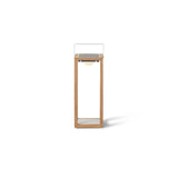 Lux Teak Floor Lamp in White