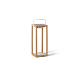 Lux Teak Floor Lamp in White