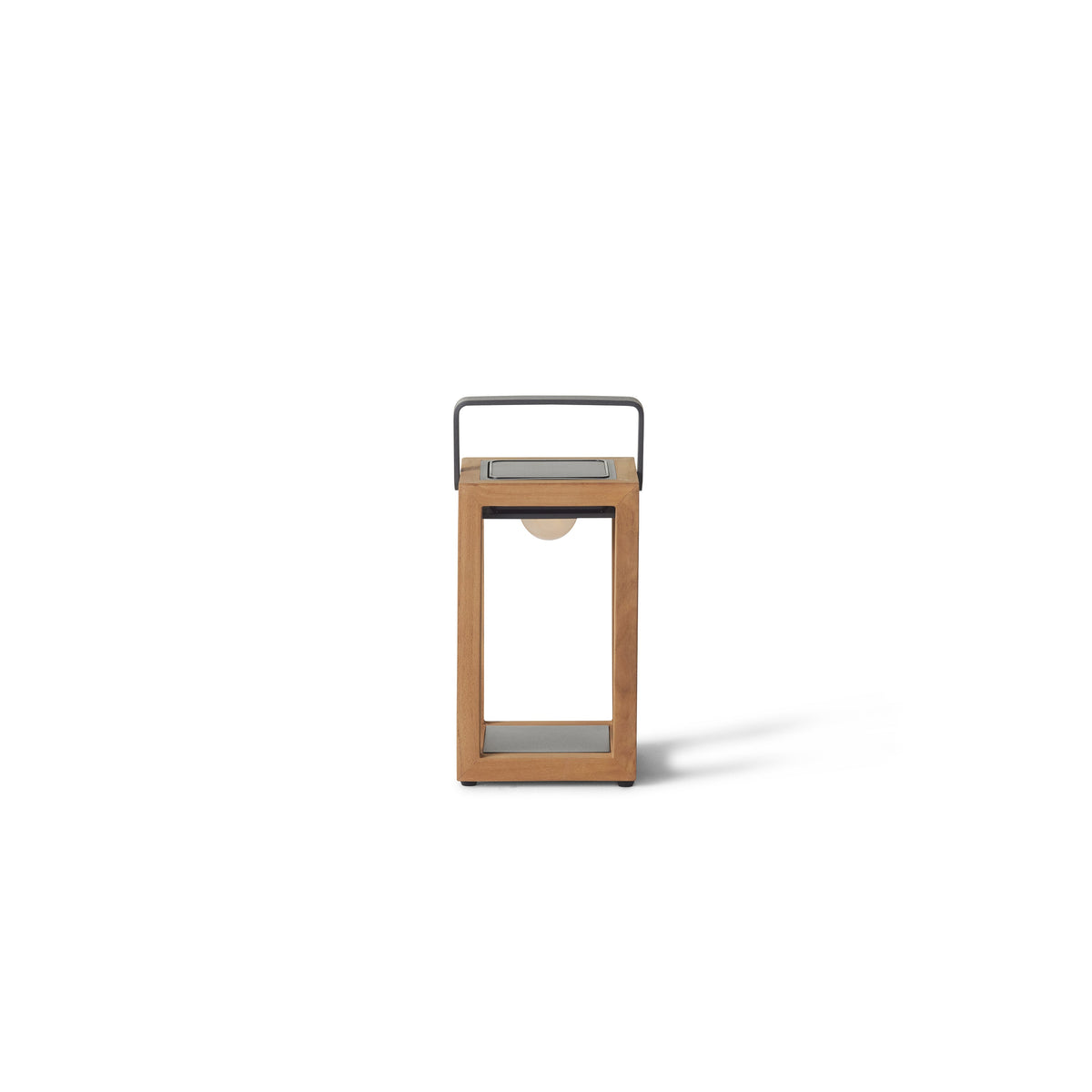 Lux Teak Table Lamp in Charcoal
