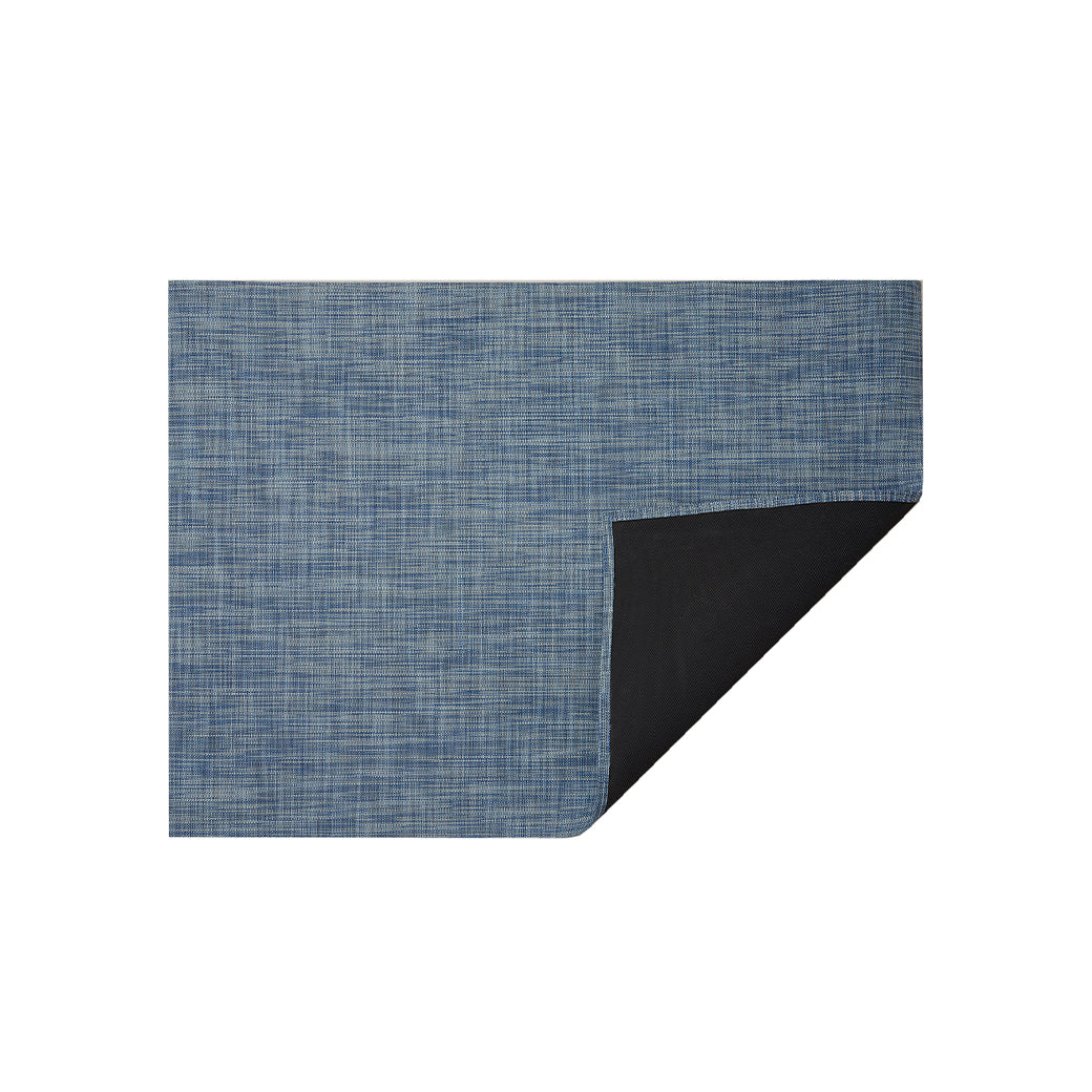 Mini Basketweave Rug in Chambray