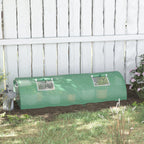7' x 3' x 2' Portable Mini Greenhouse with 5 Mesh Windows, Green