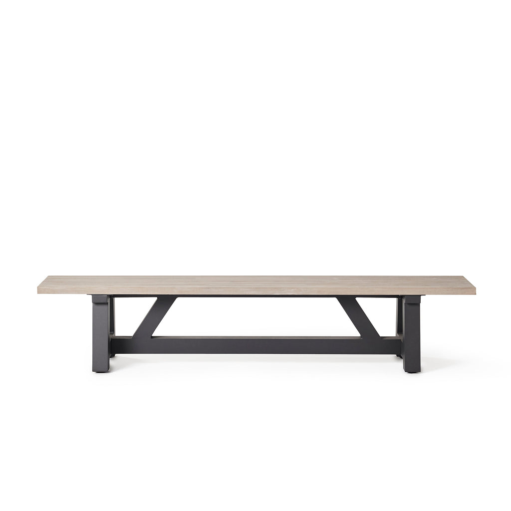 Madera Bench with Weathered Teak Top