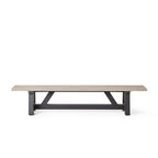 Madera Bench with Weathered Teak Top