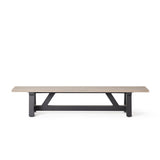 Madera Bench with Weathered Teak Top