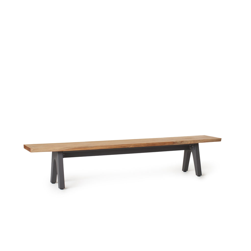 Montara 94" Live Edge Teak Bench