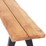 Montara 94" Live Edge Teak Bench
