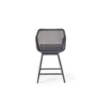 Montecito Swivel Counter Chair in Charcoal Aluminum