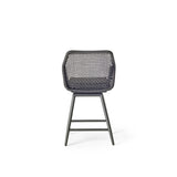 Montecito Swivel Counter Chair in Charcoal Aluminum