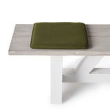 Zabuton Wool Felt Square Seat Pad in Moss