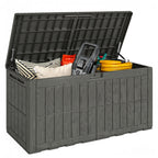 440L Garden Storage Box with Lockable Lid and Gas Rods