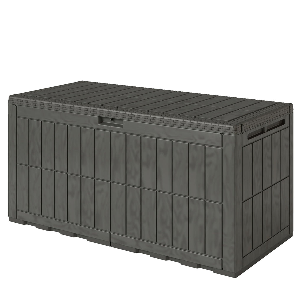 440L Garden Storage Box with Lockable Lid and Gas Rods