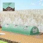10' x 3' x 2' Portable Mini Greenhouse with 5 Mesh Windows, Green