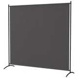 5.9FT Outdoor Privacy Screen with UPF30+ Protection, Freestanding, Dark Gray