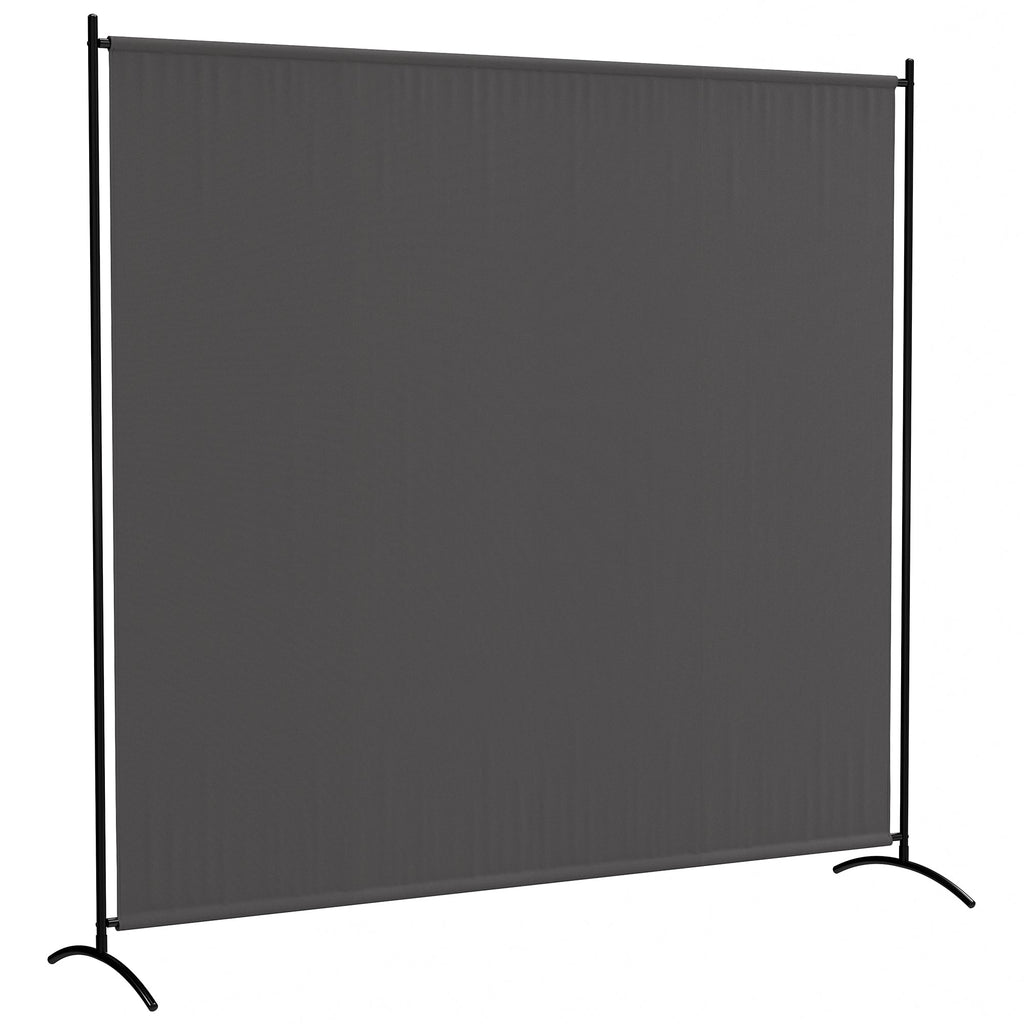 5.9FT Outdoor Privacy Screen with UPF30+ Protection, Freestanding, Dark Gray