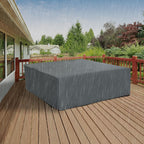 80.7" x 75.6" x 24" Waterproof Patio Furniture Cover, Grey