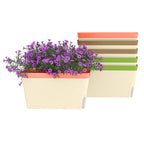 6 Pack 10.5" Self-Watering Planter Boxes with Water Level Indicator