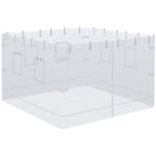 Pop Up Canopy Mesh Sidewalls Set of 4 for 10' x 10' Tent, White