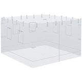 Pop Up Canopy Mesh Sidewalls Set of 4 for 10' x 10' Tent, White