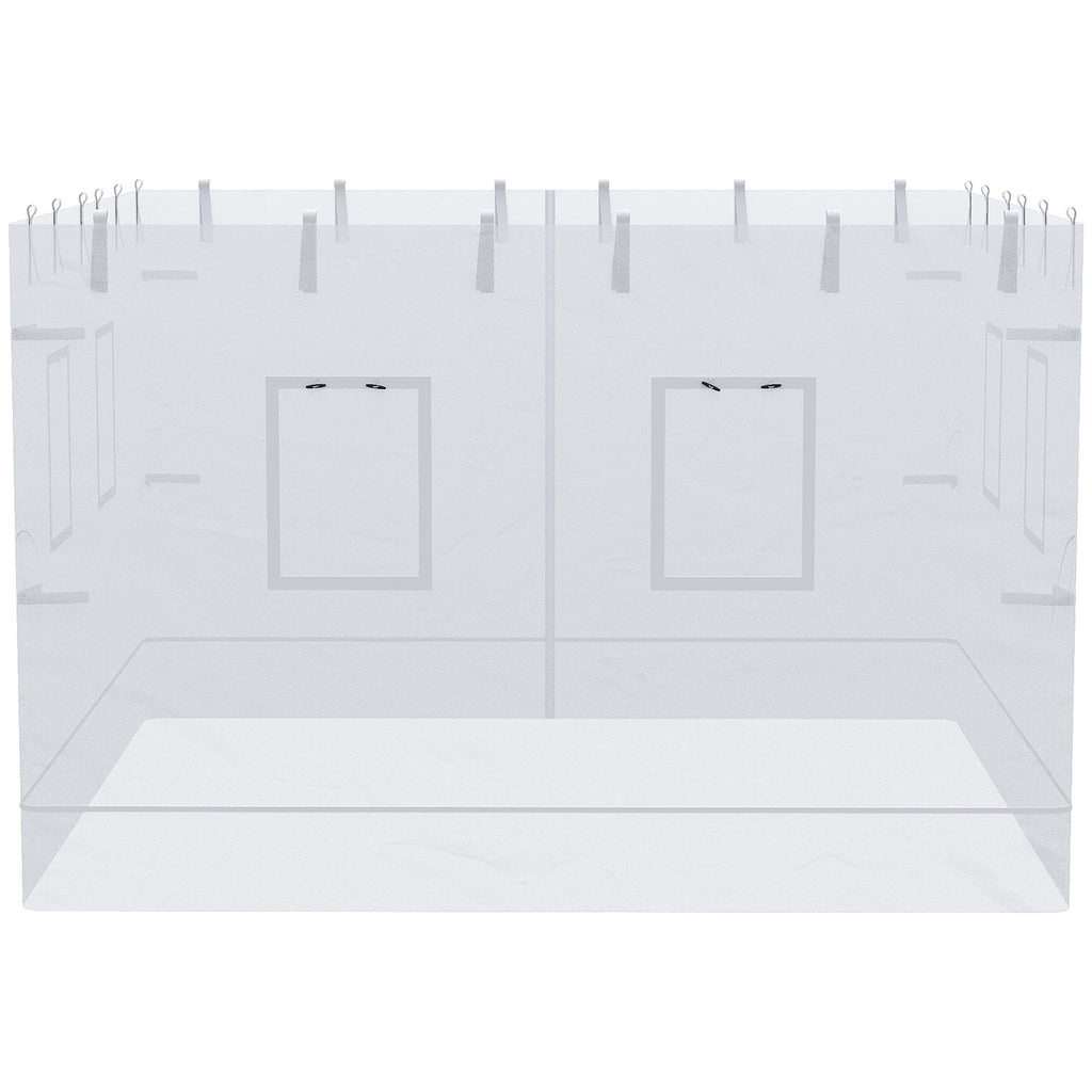 Pop Up Canopy Mesh Sidewalls Set of 4 for 10' x 10' Tent, White