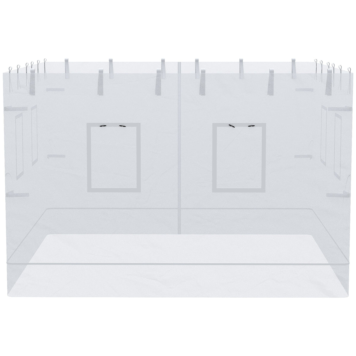 Pop Up Canopy Mesh Sidewalls Set of 4 for 10' x 10' Tent, White