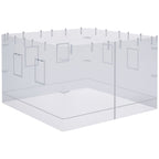 Pop Up Canopy Mesh Sidewalls Set of 4 for 10' x 10' Tent, White