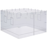 Pop Up Canopy Mesh Sidewalls Set of 4 for 10' x 10' Tent, White