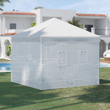 Pop Up Canopy Mesh Sidewalls Set of 4 for 10' x 10' Tent, White