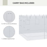 Pop Up Canopy Mesh Sidewalls Set of 4 for 10' x 10' Tent, White