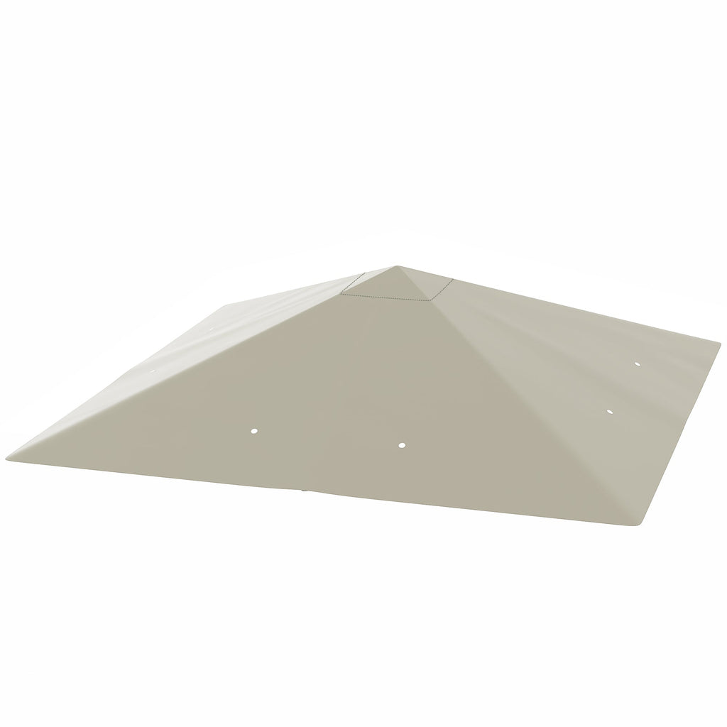 10' x 10' Gazebo Replacement Canopy Top Cover with Drain Holes, Grey