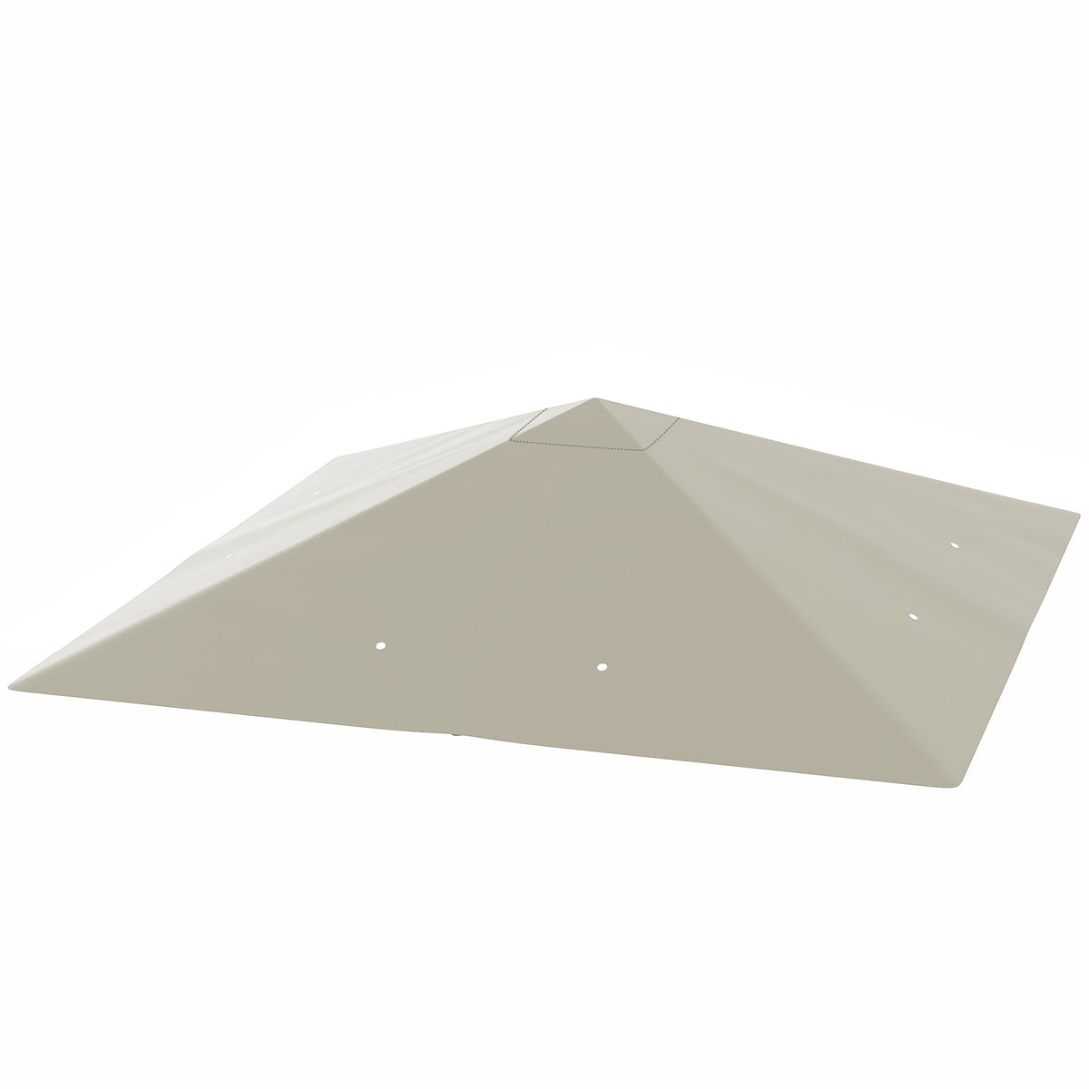 10' x 10' Gazebo Replacement Canopy Top Cover with Drain Holes, Grey