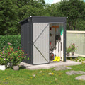 OC Orange-Casual 5' x 3' FT Outdoor Storage Shed, Metal Garden Tool Shed with Lockable Door, Outside Sheds & Storage Galvanized Steel, Black - Walmart.com