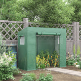 6.6' x 2.5' x 5.5' Walk-in Greenhouse with Door and Window, Green