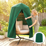 Hanging Egg Chair Cover with Zipper, 420D Oxford for 128 x 190H cm Stand, Green