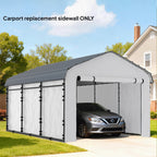 Carport Sidewall Panels Set of 4 for 12' x 20' Carports, White