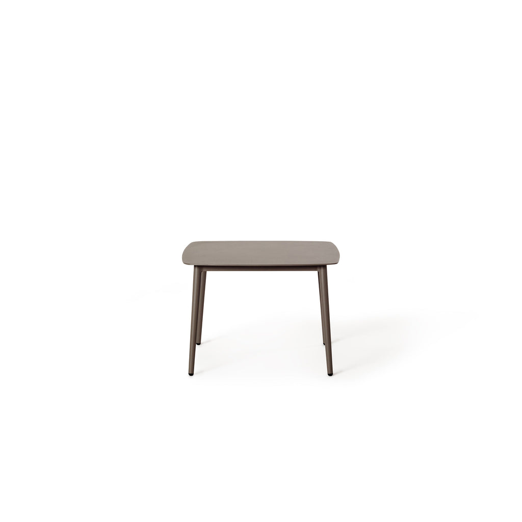 Olema Side Table in Quartz Grey Aluminum